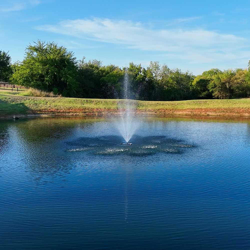 PondSelect Stainless Steel Series 5-In-1 Pond Fountain