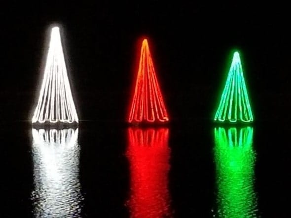 Floating Christmas Tree for Pond