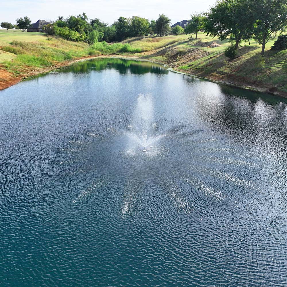 PondSelect Stainless Steel Series 5-In-1 Pond Fountain