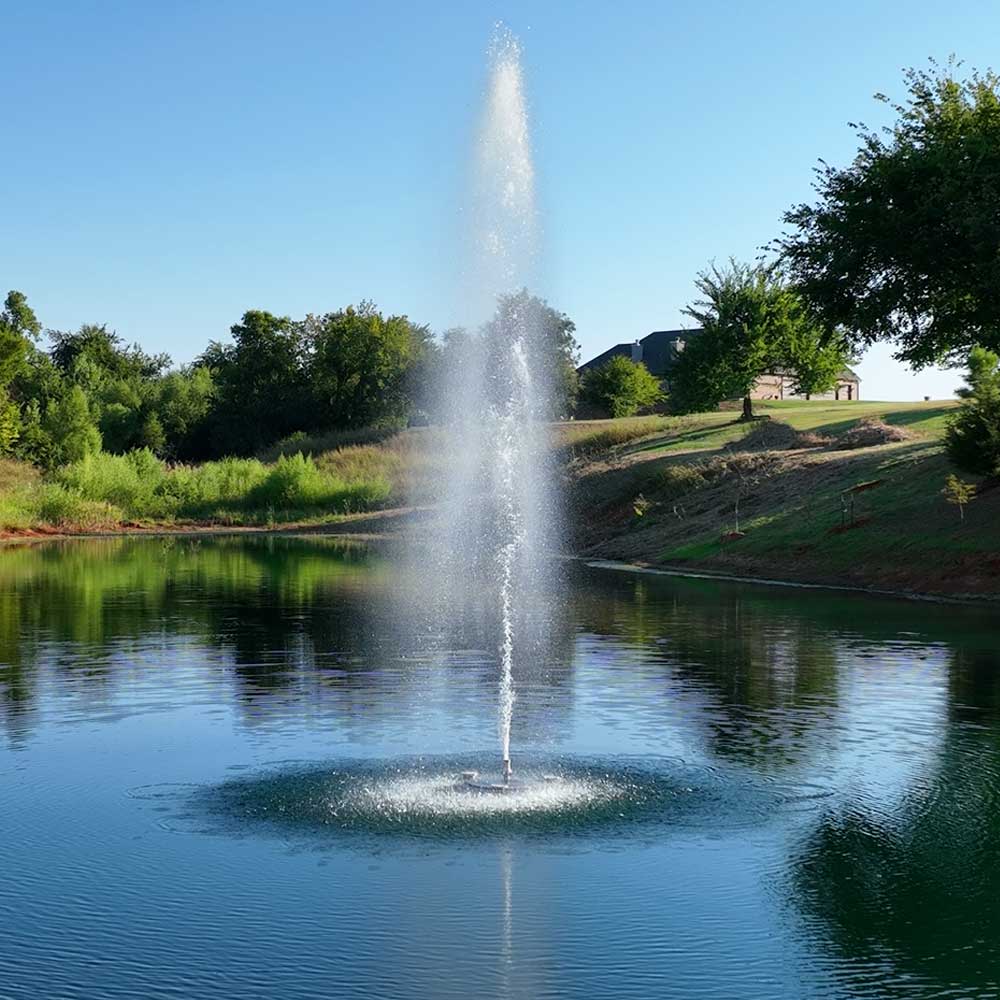 PondSelect Stainless Steel Series 5-In-1 Pond Fountain